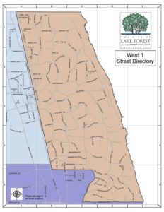 Ward 1 - Street Directory